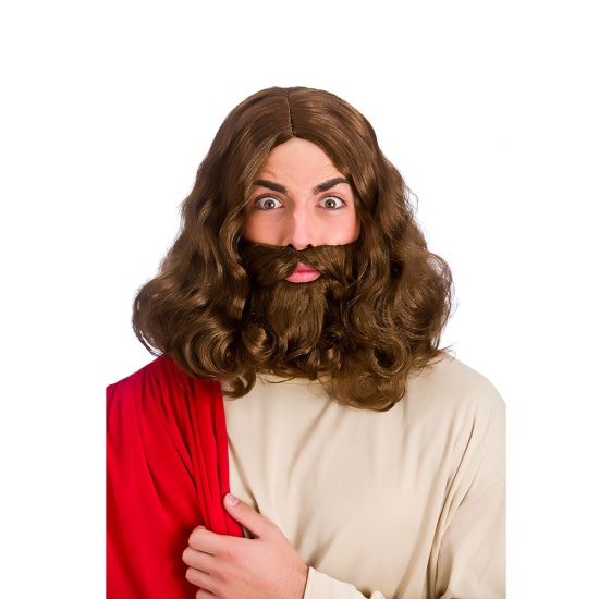 Hippy/Jesus Wig & Beard Set