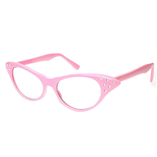 50s Glasses (Pink)