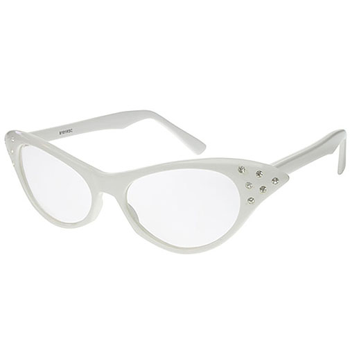50s Glasses (White)