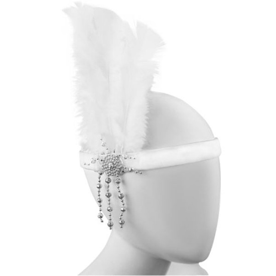 Flapper Headband (White)