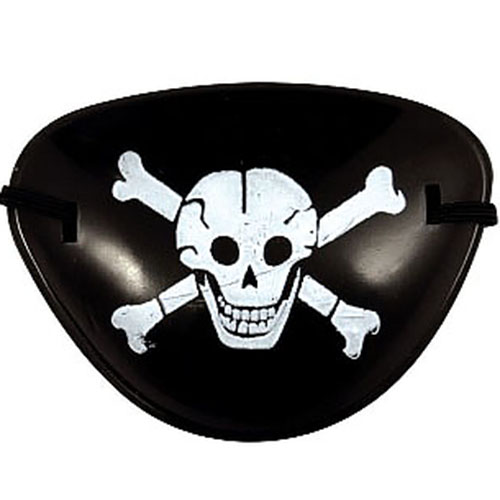 Eye Patch with Skull and Crossbones