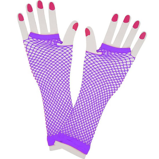 Long Mesh Gloves (Purple)