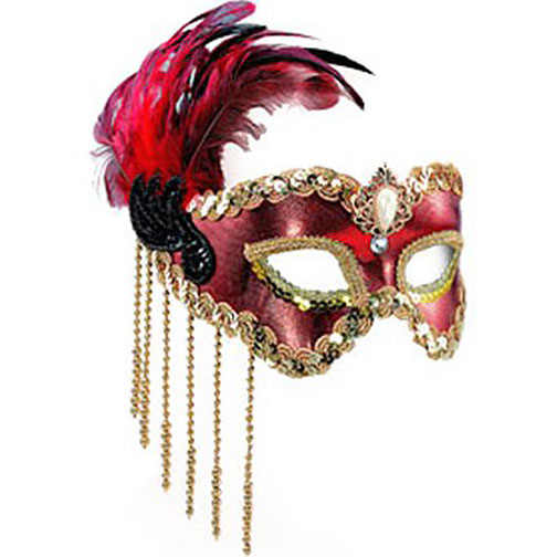 Red & Gold Headband Mask