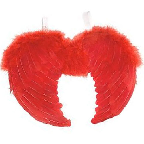Feather Angel Wings - Red
