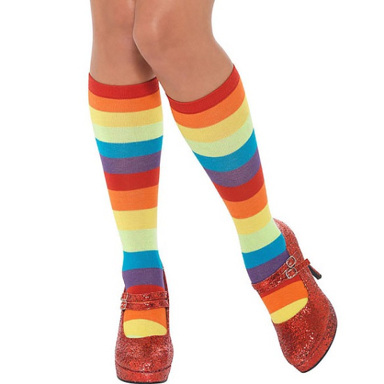 Knee High Rainbow Sock