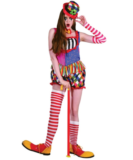 Rainbow Clown (Female) Costume