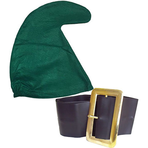 Smurf Hat And Belt Set - Green 