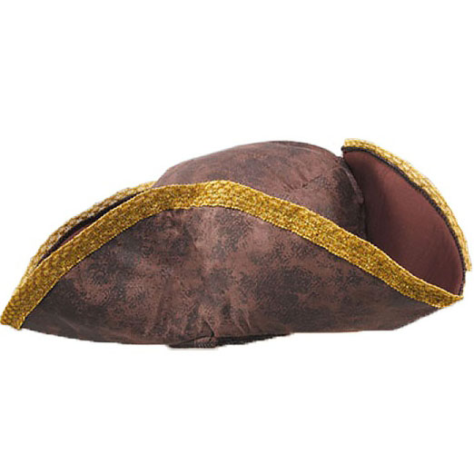 Pirate Hat - Brown & Gold