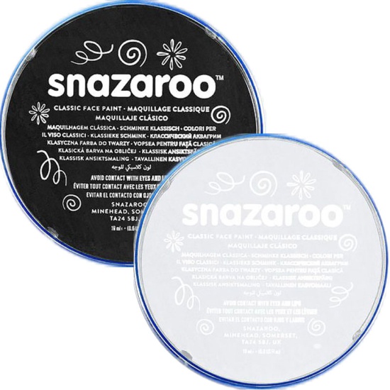 Snazaroo Face Paint Set - Black & White