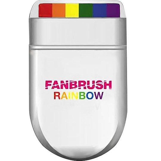 Rainbow Fan Brush 
