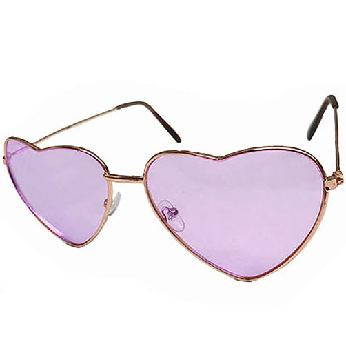 Heart Shape Glasses (Purple)