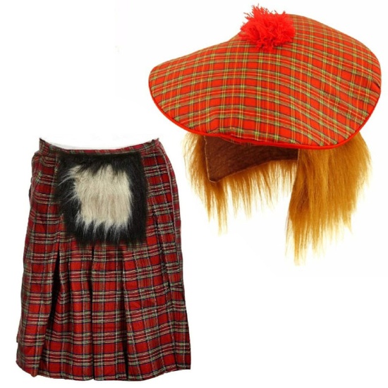 Scottish Kilt And Hat