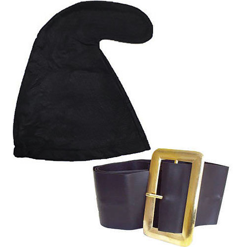 Smurf Hat And Belt Set - Black