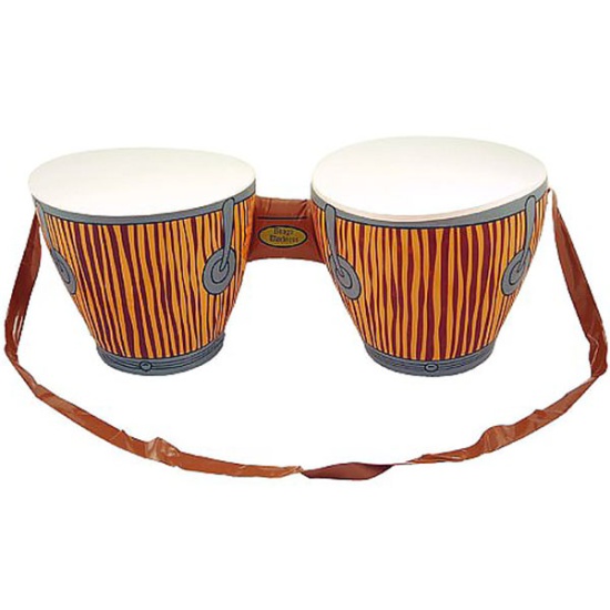 Inflatable Bongo Drum With Strap