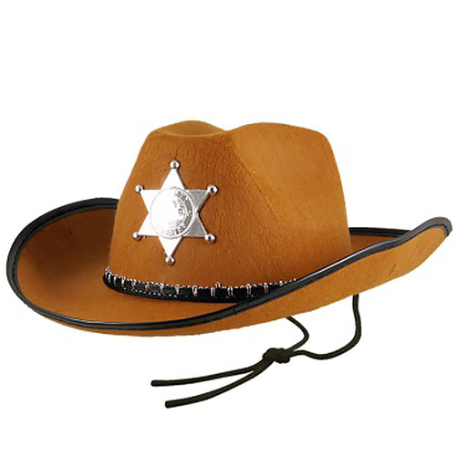 Cowboy Hat With Star - Brown