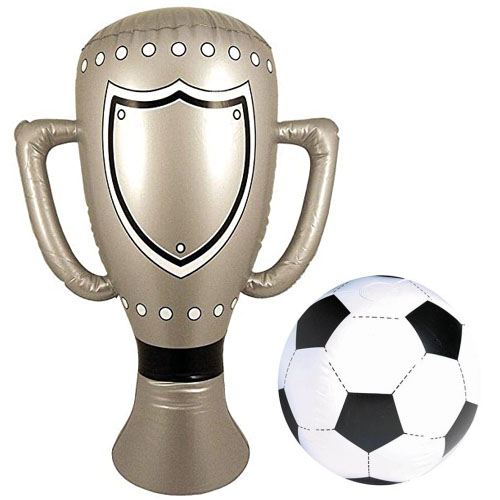Inflatable Football and Trophy Set