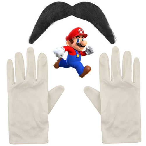 Gloves and Moustache Set