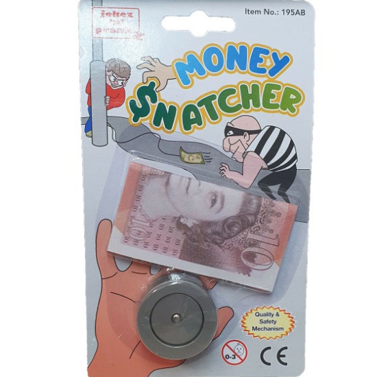 Money Snatcher with Fake 10 Note