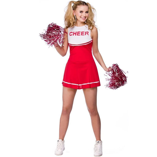 High School Cheerleader (Red)