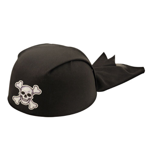 Black Pirate Bandana Hat