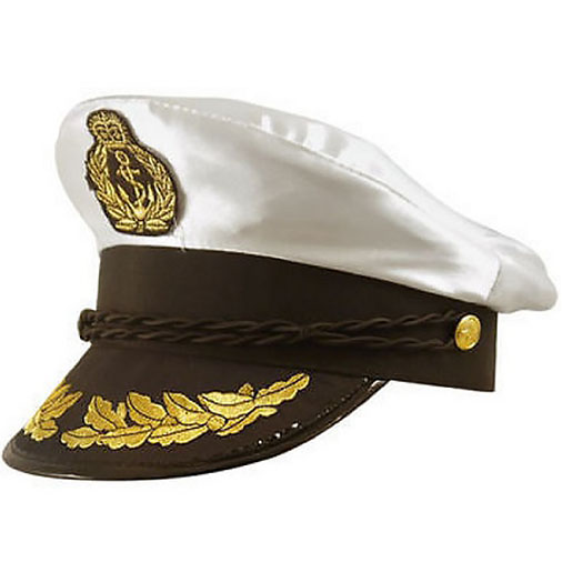 Joke Shop Satin Captain Hat