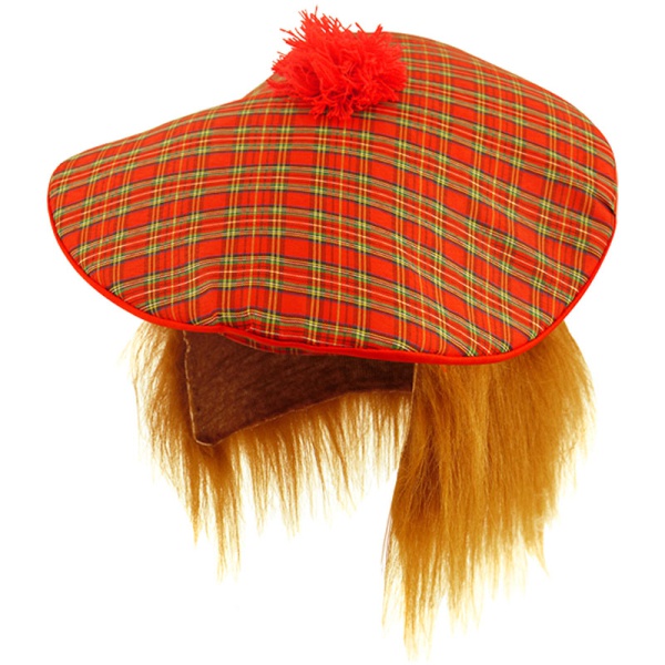 Joke Shop - Scottish Hat with Hair