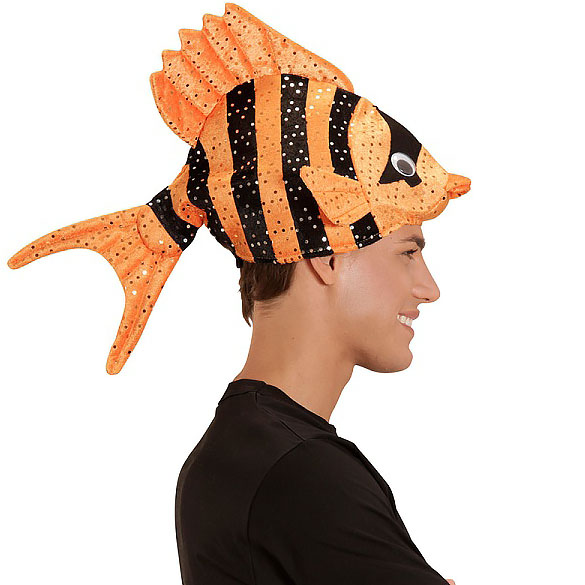 Joke Shop - Orange Tropical Fish Hat