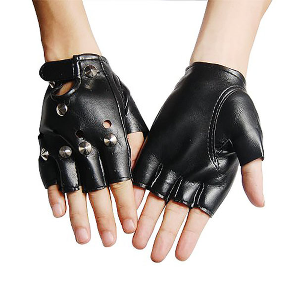 Fingerless sales gloves punk