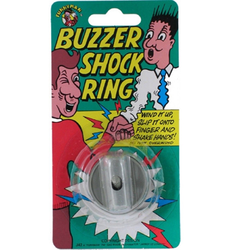 Buzzer Shock Ring Funnyman Joke Trick Guaranteed delivery. 