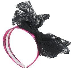 Lace Headband (Pink)