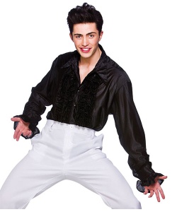 Ruffle Shirt - Black