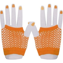 Short Mesh Gloves (Orange)