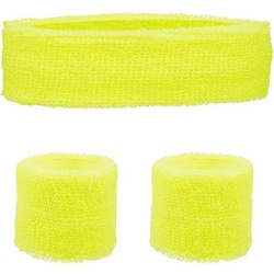 Neon Sweatband Set - Yellow