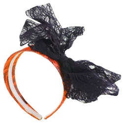 Lace Headband (Orange)
