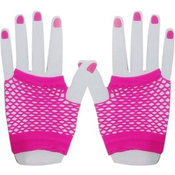 Short Mesh Gloves (Pink)