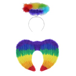 Rainbow Wings And Halo