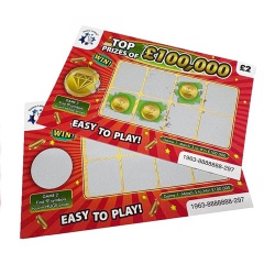 Fake Joke Lottery Scratch Cards