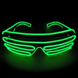 LED Shutter Glasses - Green