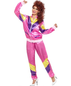 80s Height of Fashion Shell Suit Costume (Pink)