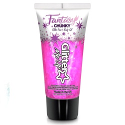 Fantasy Iridescent Chunky Glitter Gel - Flamingo Fiesta 50ml