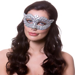 Diamantes Eyemask - Silver