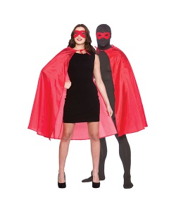 Super Hero Cape & Mask - Red