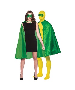 Super Hero Cape & Mask - Green