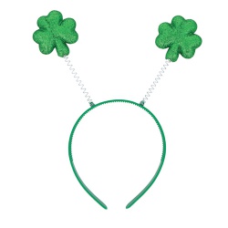 Irish Clover Glitter Headband