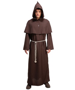 Medieval Monk Costume - Brown