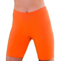 80's Cycling Shorts - Neon Orange