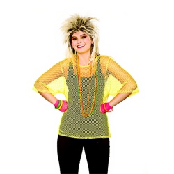 80's Mesh Top - Neon Yellow