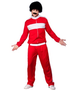 80's Retro Trackie Costume - Red