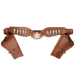 Cowboy Belt With 2 Holsters