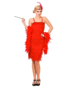 Jazzy Flapper Dress - Red